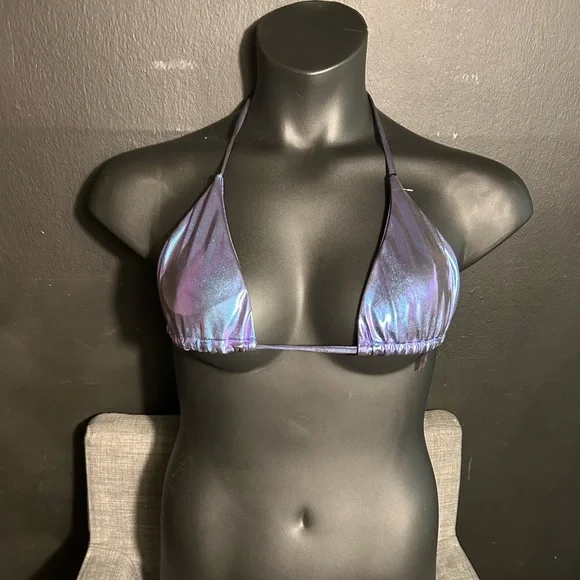 Iridescent Purple Bikini Top Small - Picture 3 of 10